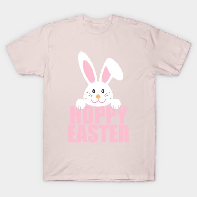 Hoppy Easter Funny Bunny Pun T-Shirt by epiclovedesigns